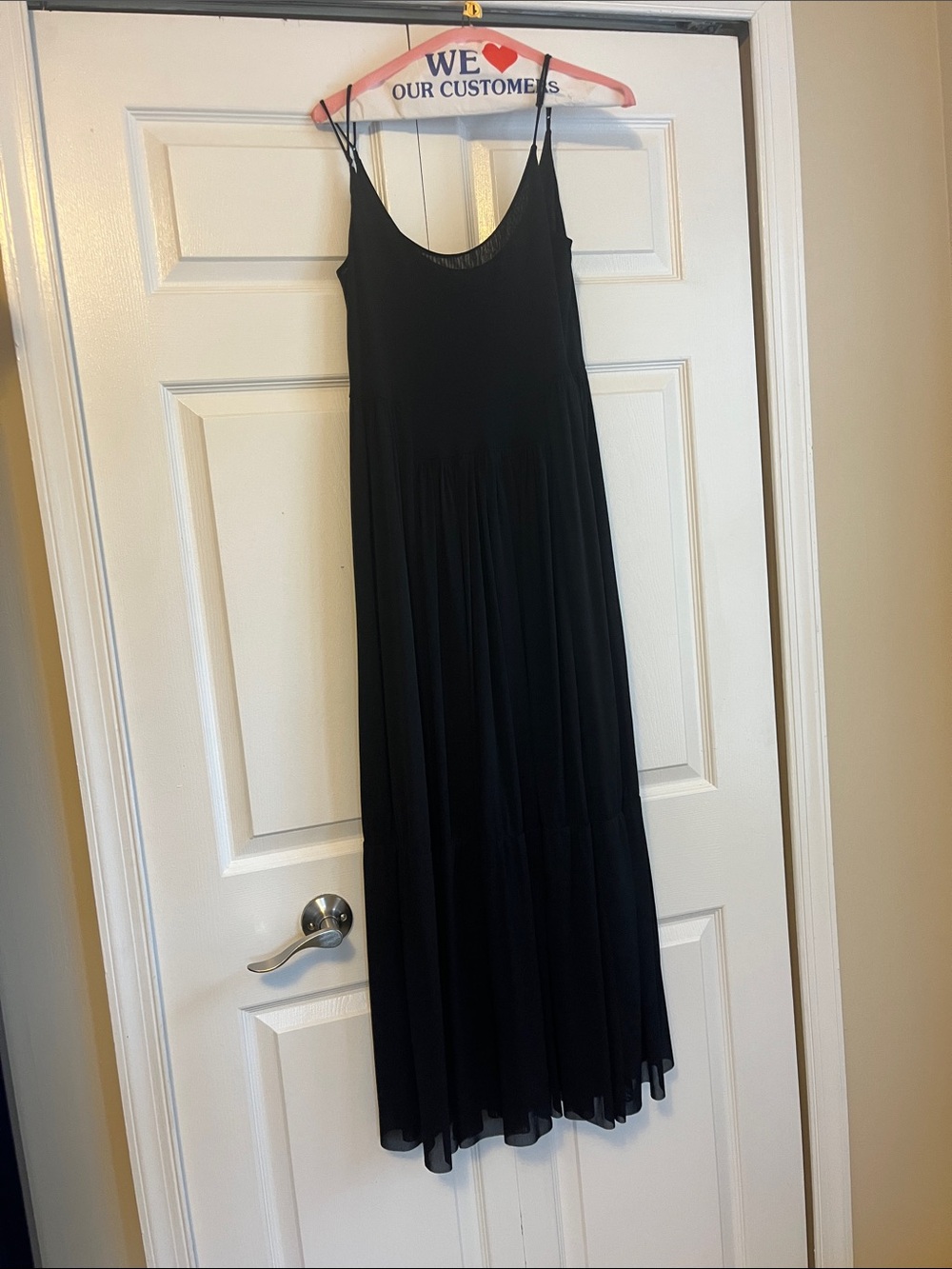 SUMMER BIG SALE Black  Spaghetti Strap Maxi Dress - Classic Women's Summer Dress